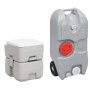 Juego de inodoro portátil y tanque de agua para camping de vidaXL, Camping y senderismo - Ref: Foro24-3186652, Precio: 241,25...