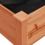 Jardinera con forro y ruedas madera de abeto marrón 71x37x80 cm de vidaXL, Maceteros y jardineras - Ref: Foro24-3157824, Prec...