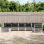 Juego de muebles de jardín 7 piezas con cojines acero blanco de vidaXL, Conjuntos de jardín - Ref: Foro24-3186896, Precio: 45...