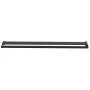Shower screen with ESG glass shelf and black aluminum 100x195cm by vidaXL, Shower walls and screens - Ref: Foro24-3185468, Pr...