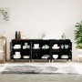 Aparadores 3 uds madera contrachapada negro 60x35x70 cm de vidaXL, Aparadores - Ref: Foro24-3185768, Precio: 228,63 €, Descue...