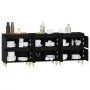 Aparadores 3 uds madera contrachapada negro 60x35x70 cm de vidaXL, Aparadores - Ref: Foro24-3185768, Precio: 225,29 €, Descue...