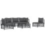 Juego muebles de jardín 6 pzas y cojines acero gris antracita de vidaXL, Conjuntos de jardín - Ref: Foro24-3186841, Precio: 5...
