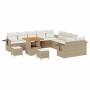 Conjunto de sofá de jardín 13 pcs Beige ratán sintético en Sofás de exterior | Comprar online en Foru.es