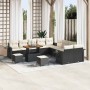 Conjunto de sofá de jardín 13 pcs Negro ratán sintético en Sofás de exterior | Comprar online en Foru.es