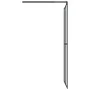 Shower screen with ESG glass shelf and black aluminum 80x195 cm by vidaXL, Shower walls and screens - Ref: Foro24-3185453, Pr...