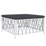 Juego de muebles de jardín 6 piezas con cojines acero blanco de vidaXL, Conjuntos de jardín - Ref: Foro24-3186900, Precio: 35...