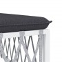 Juego de muebles de jardín 6 piezas con cojines acero blanco de vidaXL, Conjuntos de jardín - Ref: Foro24-3186900, Precio: 35...