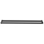 Mampara ducha con estante vidrio ESG y aluminio negro 90x195 cm de vidaXL, Paredes y mamparas de ducha - Ref: Foro24-3185456,...