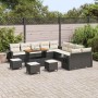 Conjunto de sofá de jardín 14 pcs Negro ratán sintético en Sofás de exterior | Comprar online en Foru.es