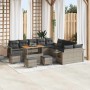 Conjunto de sofá de jardín 14 pcs Gris ratán sintético en Sofás de exterior | Comprar online en Foru.es