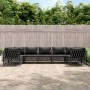 Juego muebles de jardín 7 pzas y cojines acero gris antracita de vidaXL, Conjuntos de jardín - Ref: Foro24-3186923, Precio: 6...