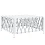 Juego de muebles de jardín 7 piezas acero con cojines blanco de vidaXL, Conjuntos de jardín - Ref: Foro24-3186910, Precio: 45...