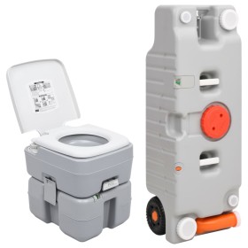 Juego de inodoro portátil y tanque de agua para camping de vidaXL, Camping y senderismo - Ref: Foro24-3186660, Precio: 345,00...