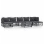 Juego de muebles de jardín 8 pzas con cojines acero antracita de vidaXL, Conjuntos de jardín - Ref: Foro24-3186907, Precio: 6...