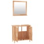 Conjunto de muebles de baño 2 piezas madera maciza de nogal de vidaXL, Muebles de baño - Ref: Foro24-3185783, Precio: 151,31 ...