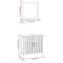 Conjunto de muebles de baño 2 piezas madera maciza de nogal de vidaXL, Muebles de baño - Ref: Foro24-3185783, Precio: 151,31 ...