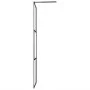 Shower screen with ESG glass shelf and black aluminum 100x195cm by vidaXL, Shower walls and screens - Ref: Foro24-3185472, Pr...