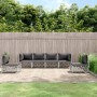 Juego de muebles de jardín 6 piezas y cojines acero blanco de vidaXL, Conjuntos de jardín - Ref: Foro24-3186842, Precio: 424,...