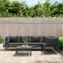 Juego de muebles de jardín 6 pzas con cojines acero antracita de vidaXL, Conjuntos de jardín - Ref: Foro24-3186875, Precio: 5...