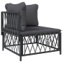 Juego de muebles de jardín 7 pzas con cojines acero antracita de vidaXL, Conjuntos de jardín - Ref: Foro24-3186897, Precio: 6...