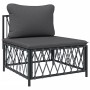 Juego de muebles de jardín 7 pzas con cojines acero antracita de vidaXL, Conjuntos de jardín - Ref: Foro24-3186897, Precio: 6...
