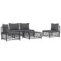 Juego muebles de jardín 5 pzas y cojines acero gris antracita de vidaXL, Conjuntos de jardín - Ref: Foro24-3186833, Precio: 4...