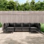 Juego de muebles de jardín 6 pzas con cojines acero antracita de vidaXL, Conjuntos de jardín - Ref: Foro24-3186909, Precio: 5...