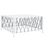 Juego de muebles de jardín 5 piezas y cojines acero blanco de vidaXL, Conjuntos de jardín - Ref: Foro24-3186822, Precio: 318,...