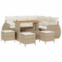Conjunto de sofá de jardín 9 pcs Beige y Crema ratán sintético en Sofás de exterior | Comprar online en Foru.es