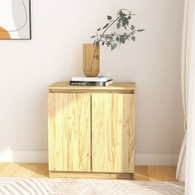 Armario auxiliar de madera maciza de pino 60x36x65 cm de vidaXL, Aparadores - Ref: Foro24-833097, Precio: 63,54 €, Descuento: %