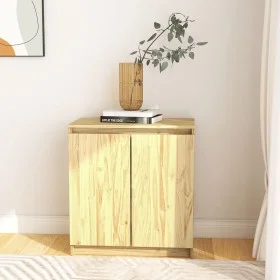 Armario auxiliar de madera maciza de pino 60x36x65 cm de vidaXL, Aparadores - Ref: Foro24-833097, Precio: 62,75 €, Descuento: %