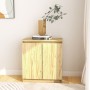 Armario auxiliar de madera maciza de pino 60x36x65 cm de vidaXL, Aparadores - Ref: Foro24-833097, Precio: 63,54 €, Descuento: %