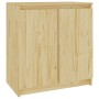 Armario auxiliar de madera maciza de pino 60x36x65 cm de vidaXL, Aparadores - Ref: Foro24-833097, Precio: 63,54 €, Descuento: %