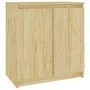 Armario auxiliar de madera maciza de pino 60x36x65 cm de vidaXL, Aparadores - Ref: Foro24-833097, Precio: 62,75 €, Descuento: %