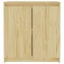 Armario auxiliar de madera maciza de pino 60x36x65 cm de vidaXL, Aparadores - Ref: Foro24-833097, Precio: 62,75 €, Descuento: %