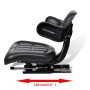 Asiento de tractor con respaldo negro de vidaXL, Accesorios y piezas para tractores - Ref: Foro24-210202, Precio: 106,37 €, D...