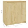 Armario auxiliar de madera maciza de pino 60x36x65 cm de vidaXL, Aparadores - Ref: Foro24-833097, Precio: 62,75 €, Descuento: %