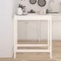 Hoher Stehtisch aus massivem weißem Kiefernholz, 100 x 50 x 110 cm von vidaXL, Küchen- und Esstische - Ref: Foro24-833266, Pr...
