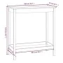 Mesa alta de bar madera maciza de pino blanco 100x50x110 cm de vidaXL, Mesas de cocina y de comedor - Ref: Foro24-833266, Pre...