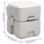 Juego de inodoro con lavabo portátil para camping de vidaXL, Camping y senderismo - Ref: Foro24-3186669, Precio: 336,32 €, De...