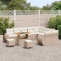 Conjunto de sofá de jardín con cojín 12 pcs Beige y Crema en Sofás de exterior | Comprar online en Foru.es
