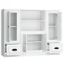 Tall sideboards 3 pieces white plywood by vidaXL, Sideboards - Ref: Foro24-3185311, Price: 219,47 €, Discount: %