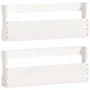 Estantes de zapatos de pared 2 uds madera pino blanco 59x9x23cm de vidaXL, Zapateros y organizadores de calzado - Ref: Foro24...