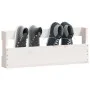 Estantes de zapatos de pared 2 uds madera pino blanco 59x9x23cm de vidaXL, Zapateros y organizadores de calzado - Ref: Foro24...