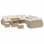 Conjunto de sofá de jardín con cojín 13 pcs beige y crema en Sofás de exterior | Comprar online en Foru.es