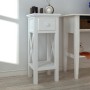 Mesita auxiliar con cajón blanca de vidaXL, Mesas auxiliares - Ref: Foro24-241147, Precio: 79,28 €, Descuento: %