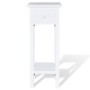 Mesita auxiliar con cajón blanca de vidaXL, Mesas auxiliares - Ref: Foro24-241147, Precio: 79,28 €, Descuento: %
