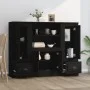Aparadores altos 3 piezas madera contrachapada negro de vidaXL, Aparadores - Ref: Foro24-3185312, Precio: 208,60 €, Descuento: %