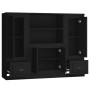 Aparadores altos 3 piezas madera contrachapada negro de vidaXL, Aparadores - Ref: Foro24-3185312, Precio: 214,90 €, Descuento: %